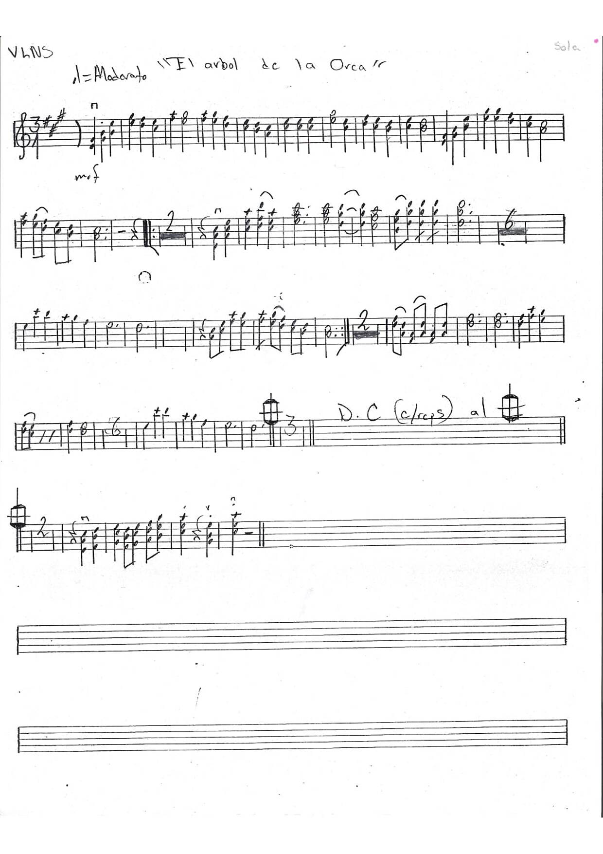 La imagen puede contener una previsualizacion de una partitura